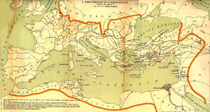 Harnack's map of the Mediterranean